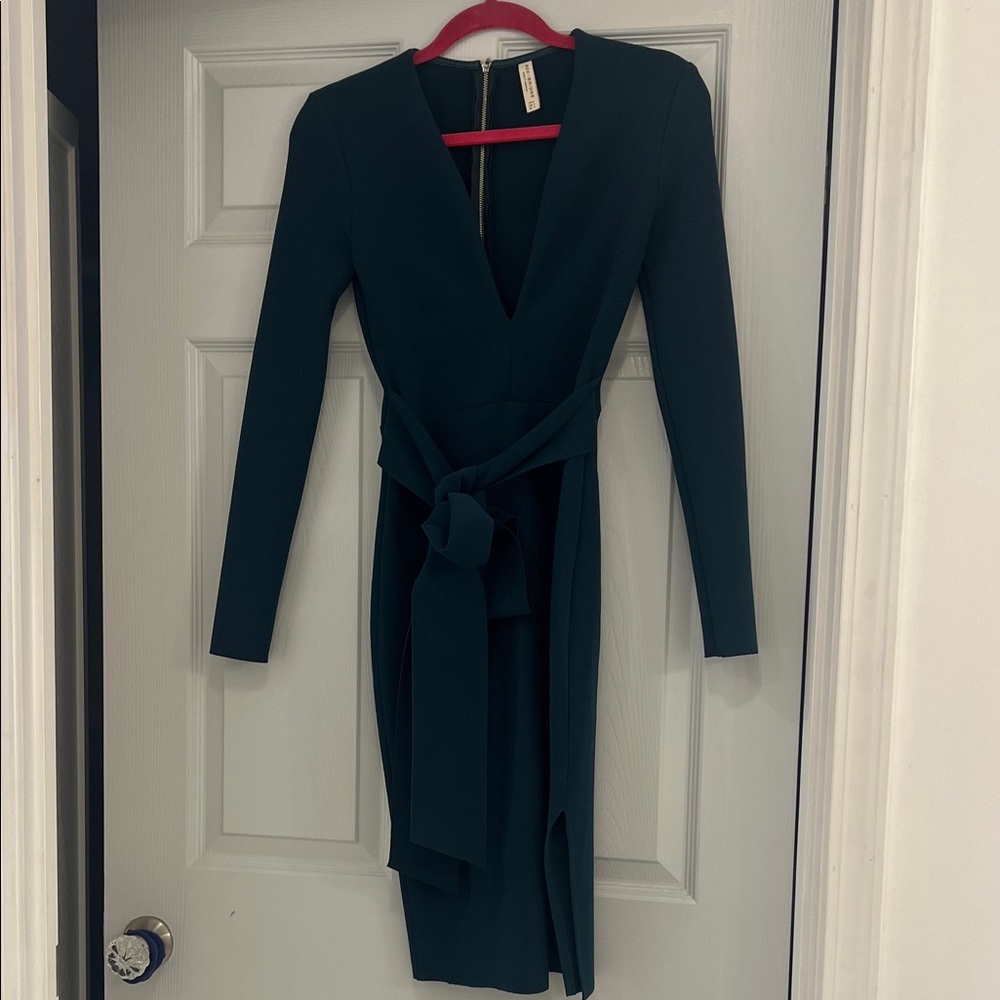 Bec & Bridge Deep Green Long Sleeve Dress